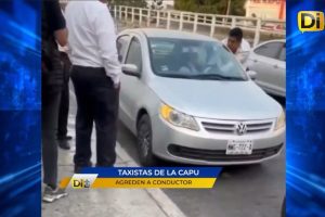 TAXISTAS SE PONEN V1OLENT0S CONTRA CONDUCTOR EN LA CAPU