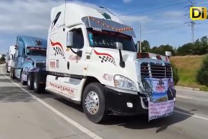 BLOQUEAN TRANSPORTISTAS CARRETERAS DE PUEBLA PARA EXIGIR SEGURIDAD