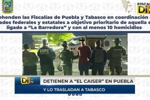 SE ESCONDÍA EN PUEBLA PRESUNTO LÍDER DE “LA BARREDORA”