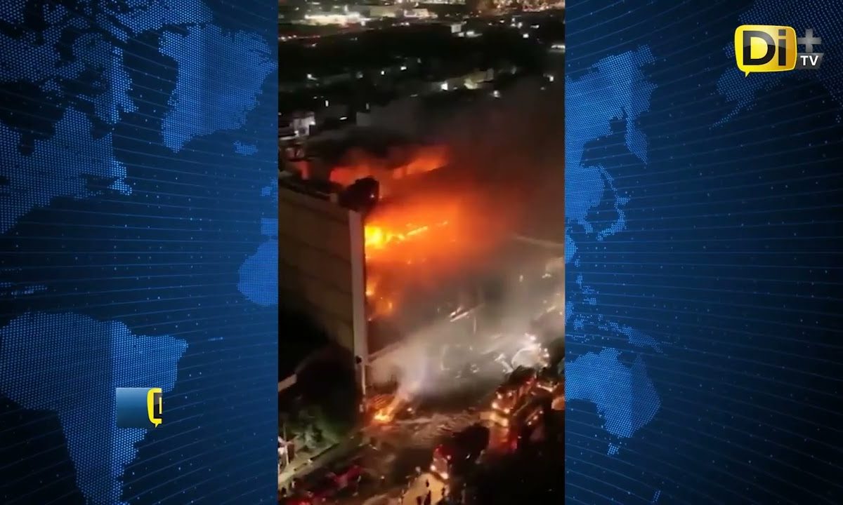 ¡TRAGEDIA EN IRAK! INCENDIO EN PLAZA COMERCIAL DEJA DECENAS DE MU3RT0S