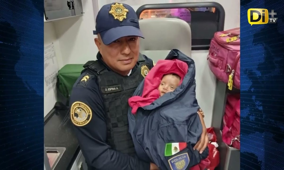 RESCATA POLICÍA A BEBÉ ABANDONADO EN METRO DE LA CDMX