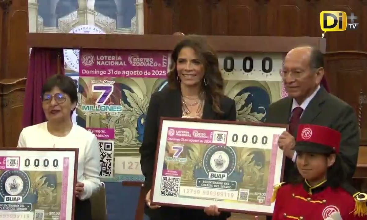 LANZAN BILLETE CONMEMORATIVO DE LA LOTERÍA NACIONAL DE LA BUAP