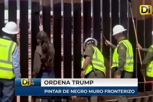 ORDENA TRUMP PINTAR DE NEGRO EL MURO FRONTERIZO