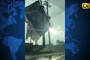 CAE ESPECTACULAR TRAS LA FUERTE LLUVIA QUE CAYÓ EN PUEBLA