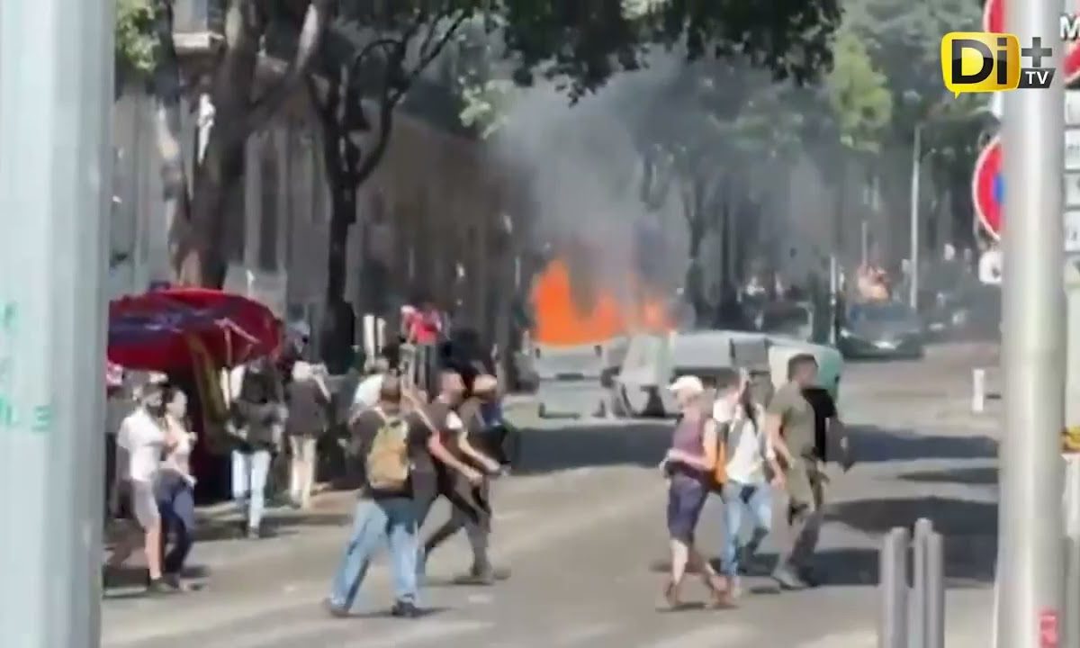 PROTESTAS VIOLENTAS EN FRANCIA CONTRA EL GOBIERNO DE MACRON