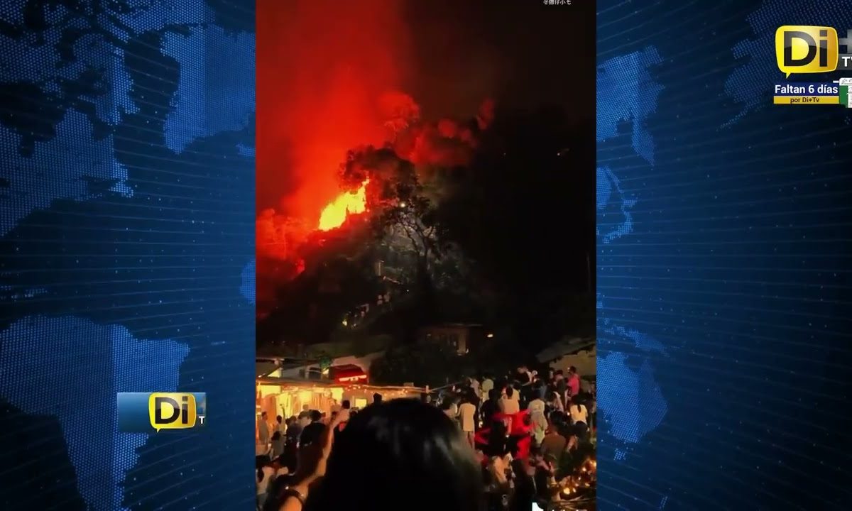 ESPECTÁCULO DE DRONES Y FUEGOS ARTIFICIALES TERMINA EN INCENDIO