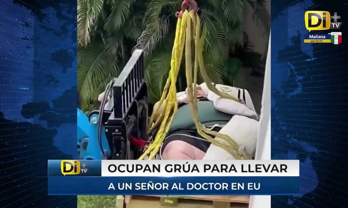 USAN GRÚA PARA LLEVAR A PACIENTE A CONSULTA MÉDICA EN EU