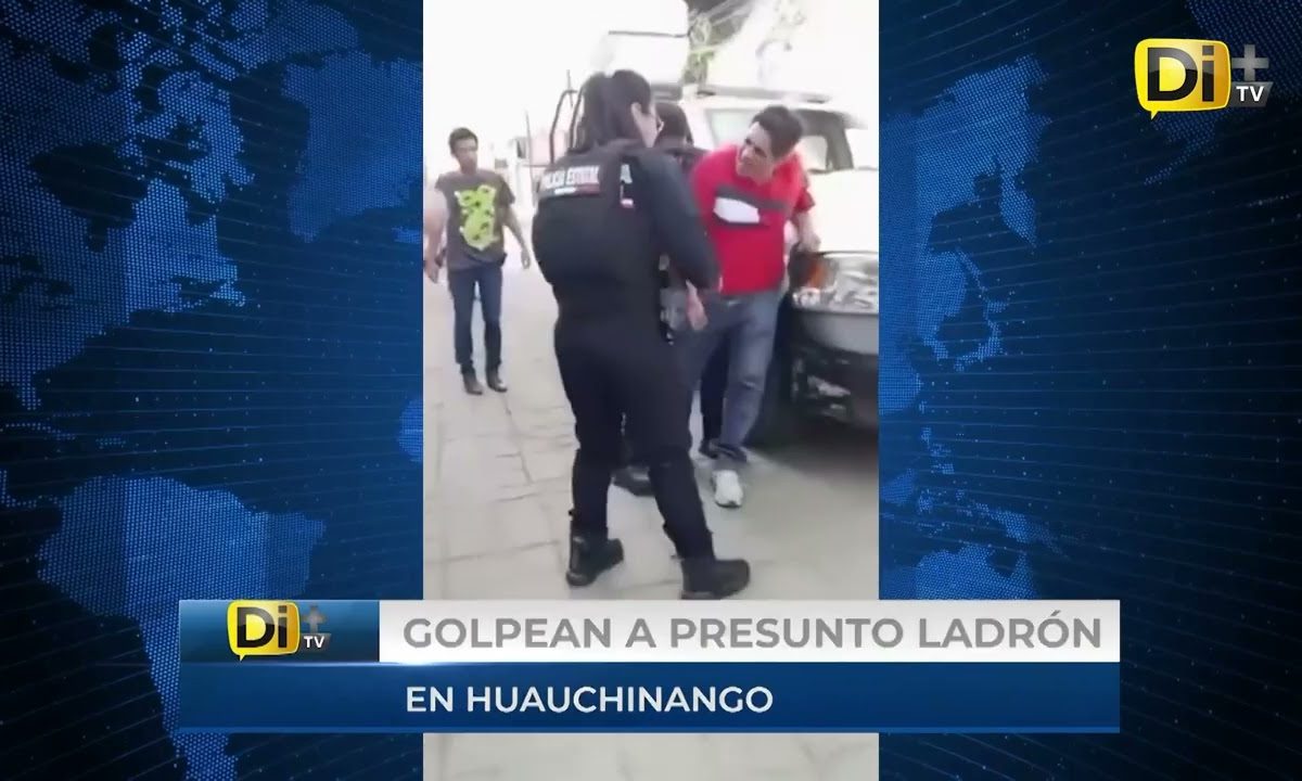 AGARRAN A G0LP3S A PRESUNTO LADRÓN EN HUAUCHINANGO