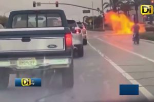 🚨TERMINA ENVUELTO EN LLAMAS POR PASARSE EL ALTO EN EU