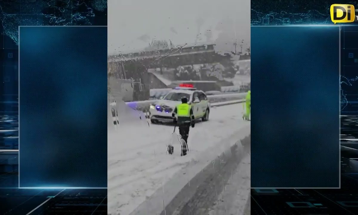 DE POSTAL A CAOS: ASÍ SORPRENDIÓ LA NIEVE A MADRID #Video