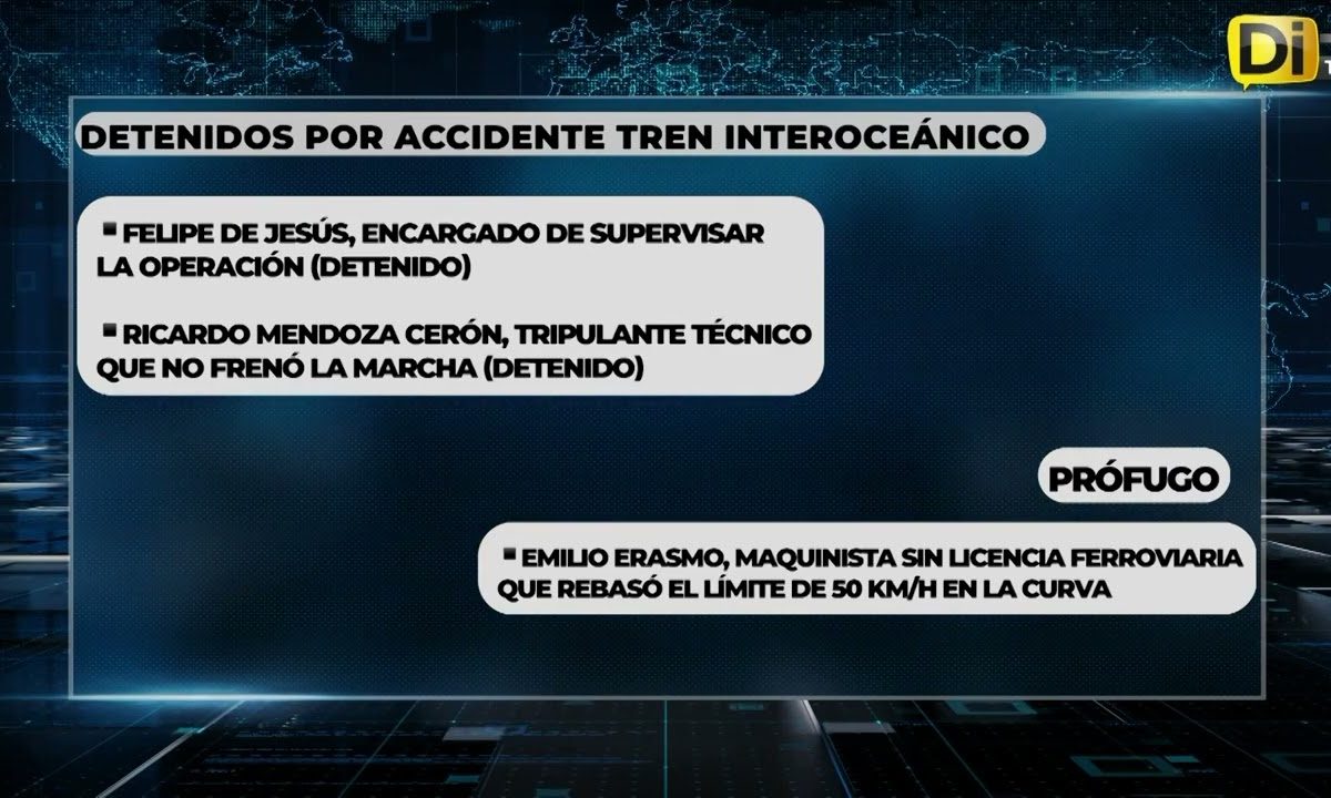 CAEN LOS PRIMEROS RESPONSABLES POR ACCIDENTE DEL INTEROCEÁNICO#Nacional |