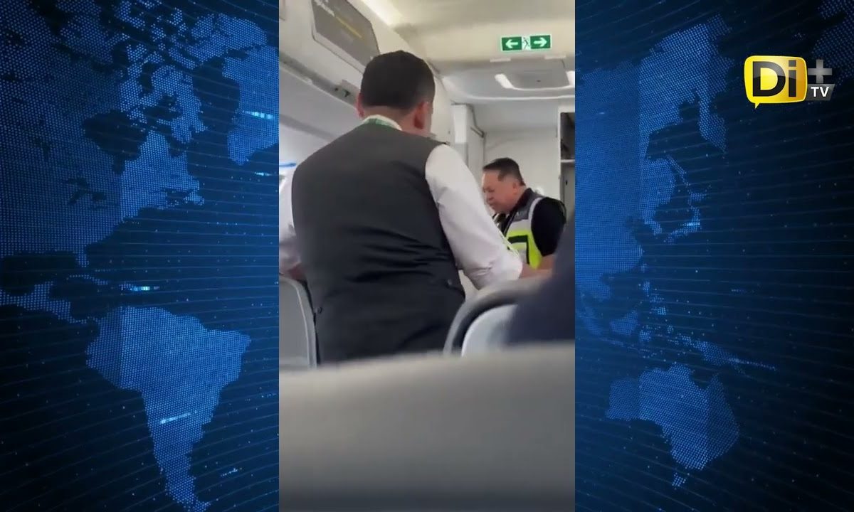 BAJAN A PAREJA DE AVIÓN TRAS V10L3NT0 ALTERCADO