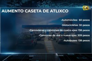 ¡ATENCIÓN! LA CASETA DE ATLIXCO YA CUESTA $60 PESOS