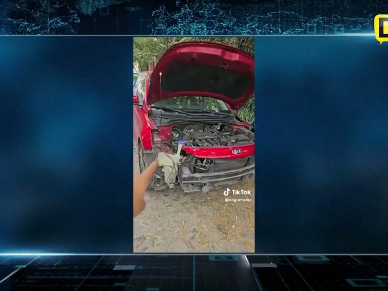 VIDEO: ASÍ DESVALIJARON AUTO DE INFLUENCER EN PUEBLA