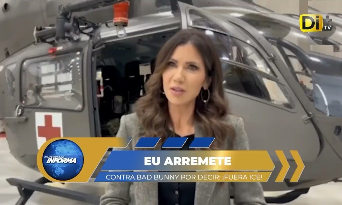 KRISTI NOEM ARREMETE CONTRA BAD BUNNY POR DECIR ¡FUERA ICE!