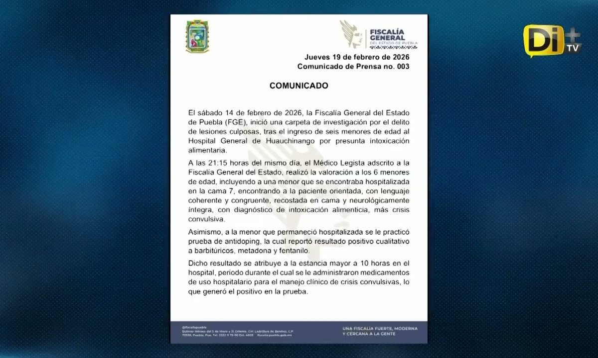 FISCALÍA Y SALUD DESCARTAN FENTANILO EN TAMALES