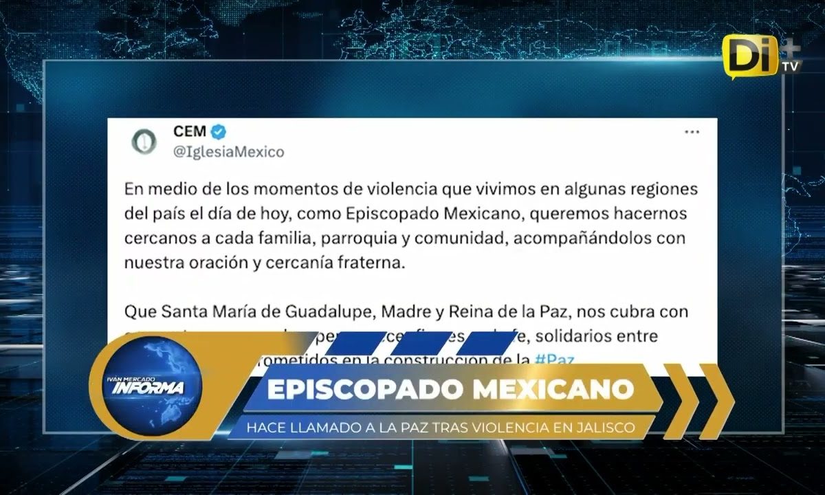 ¡LLAMADO A LA PAZ! LA IGLESIA PIDE SERENIDAD TRAS JORNADA DE V1OL3NCIA