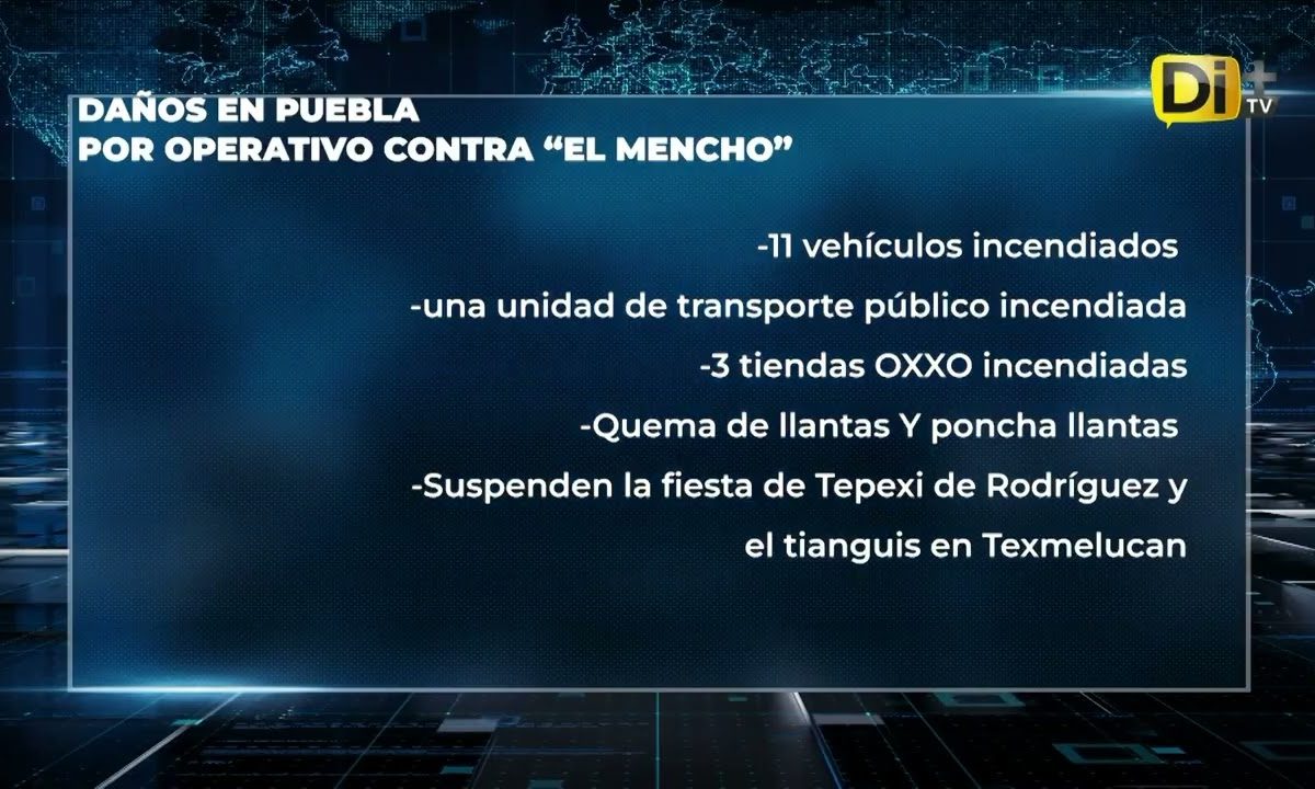 AUTORIDADES CONFIRMAN DETENIDOS TRAS BLOQUEOS EN PUEBLA
