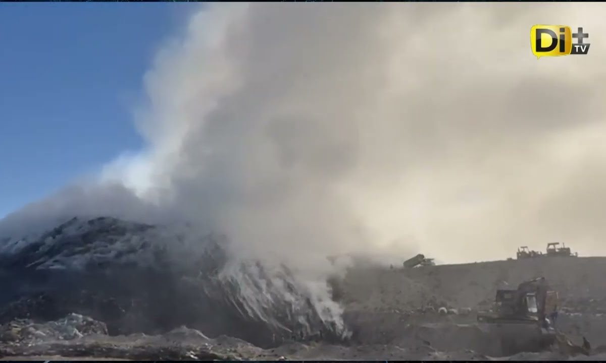 CONTROLAN INCENDIO EN RELLENO SANITARIO DE SAN JOSÉ CHIAPA