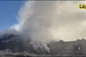 CONTROLAN INCENDIO EN RELLENO SANITARIO DE SAN JOSÉ CHIAPA