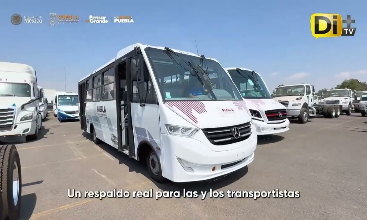 ENTREGAN NUEVAS UNIDADES PARA EL TRANSPORTE PÚBLICO EN PUEBLA