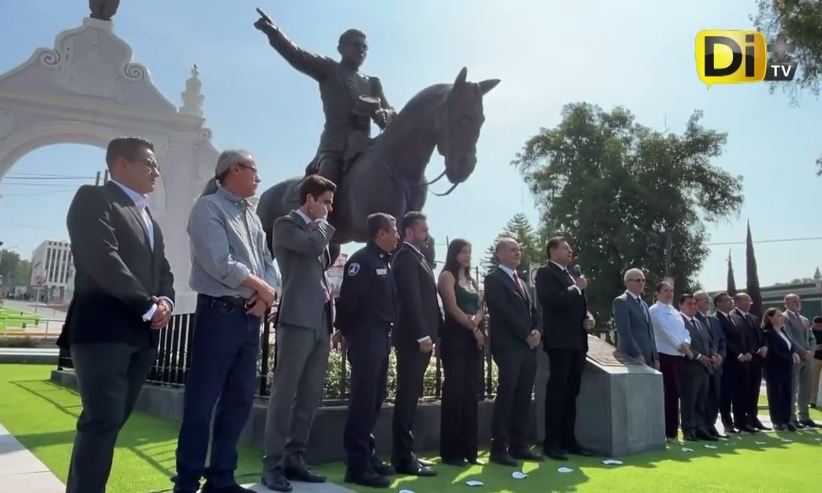 REHABILITAN EL ARCO DE LORETO Y DEVELA ESCULTURA DE IGNACIO ZARAGOZA