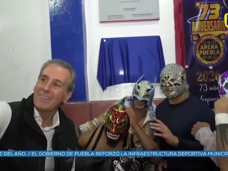ALCALDE PEPE CHEDRAUI RECONOCE A LA ARENA PUEBLA