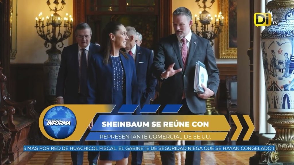 AVANZA REVISIÓN DEL TRATADO COMERCIAL EN MÉXICO
La presidenta @Claudiashein se reunió en Palacio Nacional con el representante comercial estadounidense Jamieson Greer. Tras el encuentro confirmaron avances bilaterales dentro de la tercera ronda del T-MEC. @IvánMercado te informa.