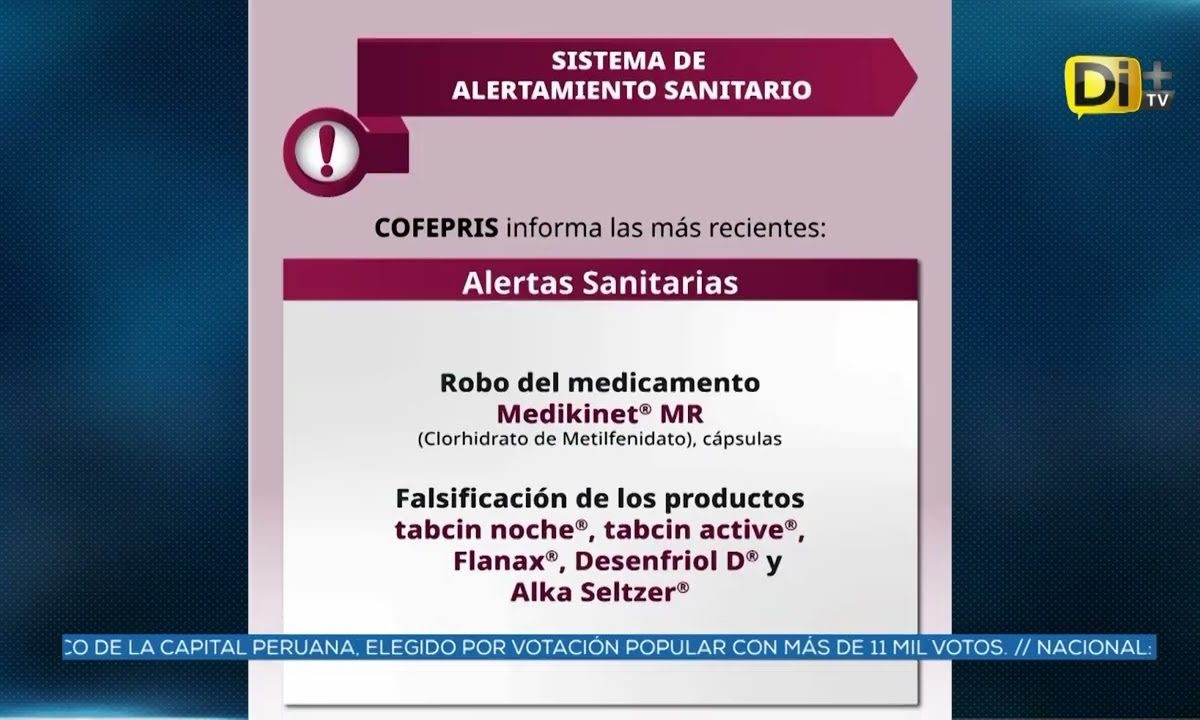 ALERTA SANITARIA EN MÉXICO POR EL ROBO DE MEDICAMENTOS