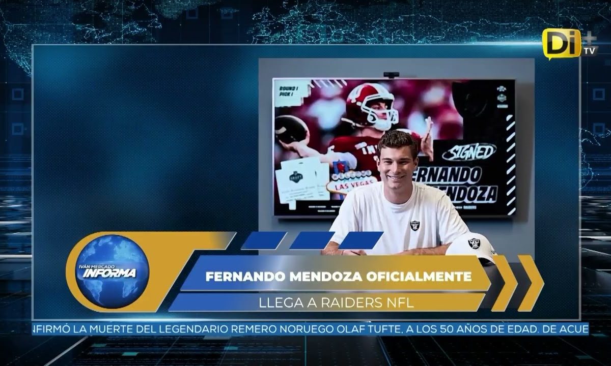 MENDOZA FIRMA CON RAIDERS