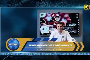 MENDOZA FIRMA CON RAIDERS
