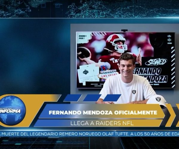 MENDOZA FIRMA CON RAIDERS
