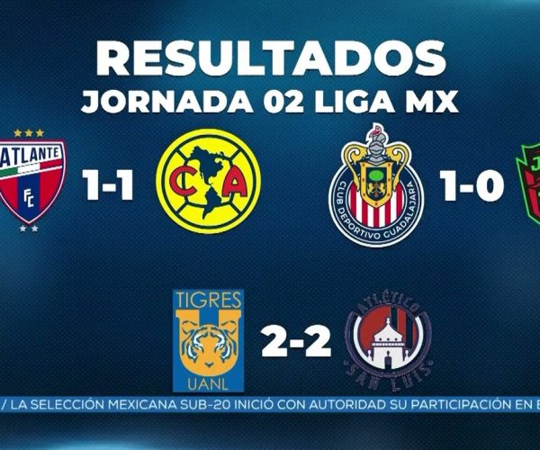 Jornada 2 liga Mx