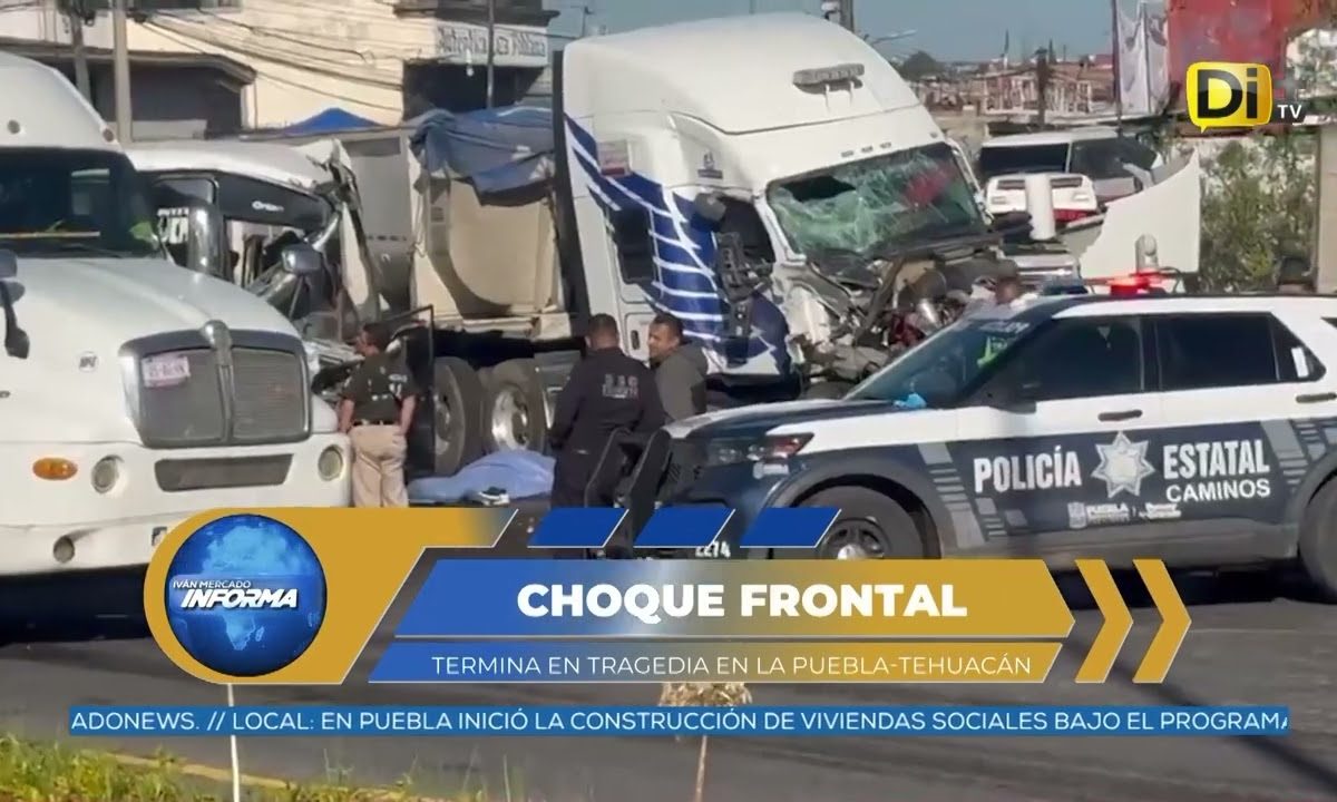 MUERE UNA MUJER EN FUERTE CHOQUE EN LA PUEBLA-TEHUACÁN