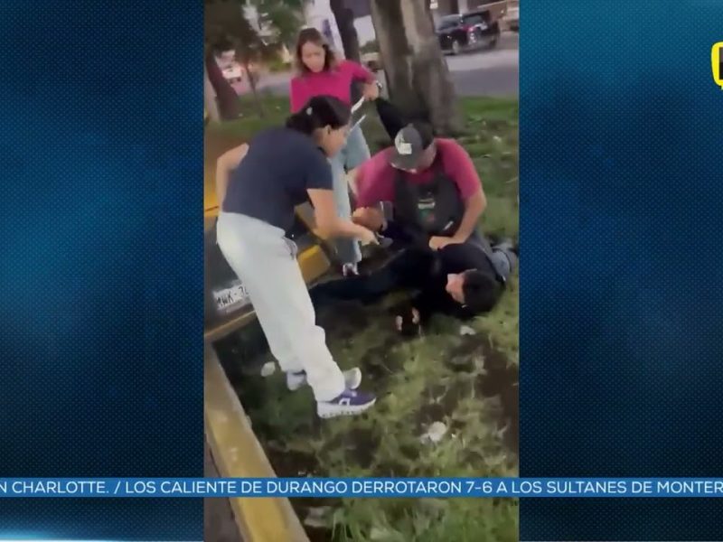 SOMETEN Y G0LP34N A DELINCUENTE TRAS ASALTO