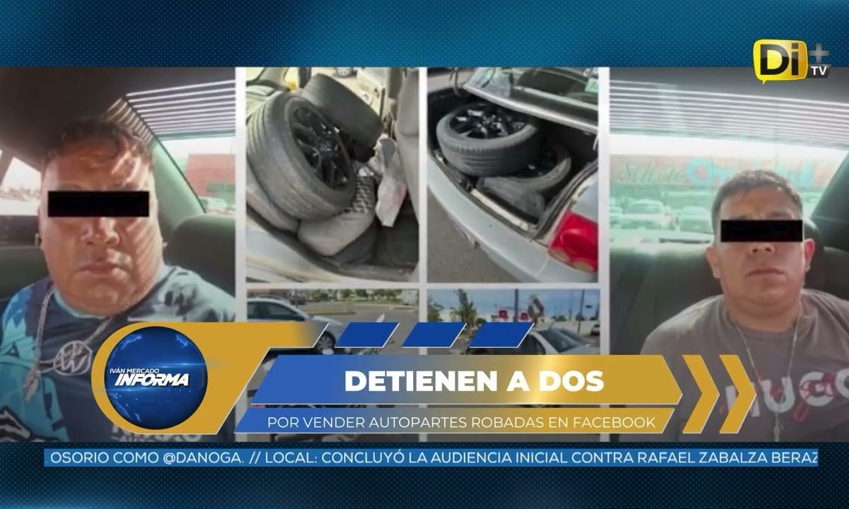 ¡VENDÍAN AUTOPARTES ROBADAS POR FACEBOOK! YA FUERON DETENIDOS