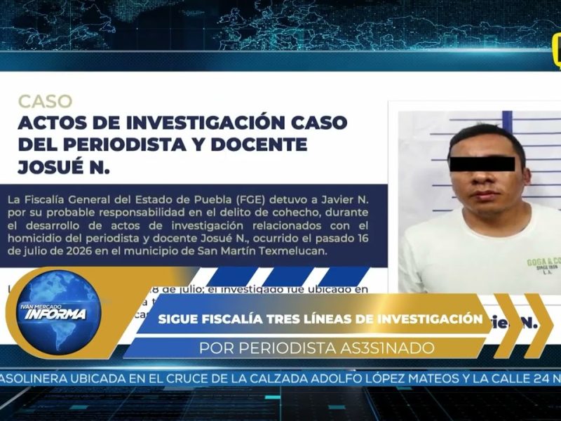 FGJ TIENE TRES LÍNEAS DE INVESTIGACIÓN POR AS3S1N4TO DE PERIODISTA