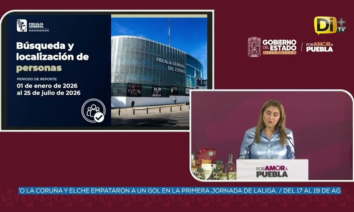 84% DE LAS PERSONAS DESAPARECIDAS EN PUEBLA YA FUERON LOCALIZADAS