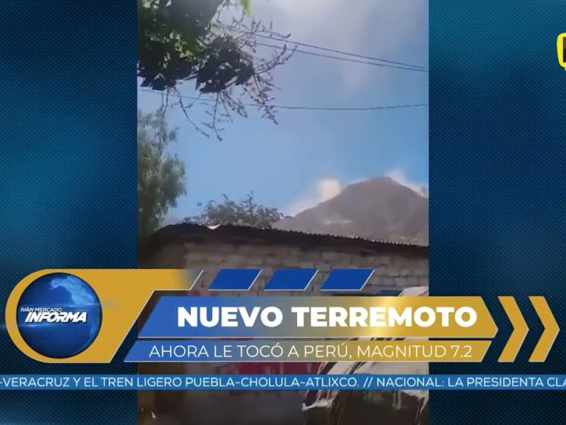 OTRO SISMO EN EL CINTURON DE FUEGO EN SUDAMÉRICA. AHORA TOCÓ A PERU. MAGNITUD 7.2