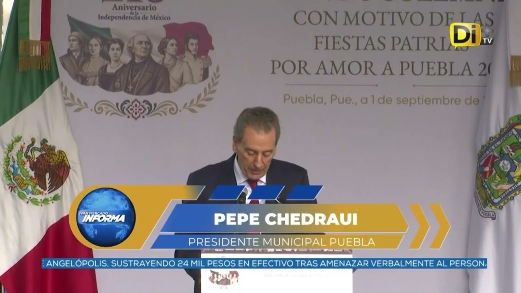 COLOCAN BANDO SOLEMNE PARA INFORMAR SOBRE ARRANQUE DE FIESTAS PATRIAS
#Puebla || El gobernador Alejandro Armenta @armentapuebla_ y el alcalde Pepe Chedraui @pepechedrauimx encabezaron la colocación del Bando Solemne en el Zócalo, dando inicio a las Fiestas Patrias por el 216 Aniversario de la Independencia. @ivanmercado te informa