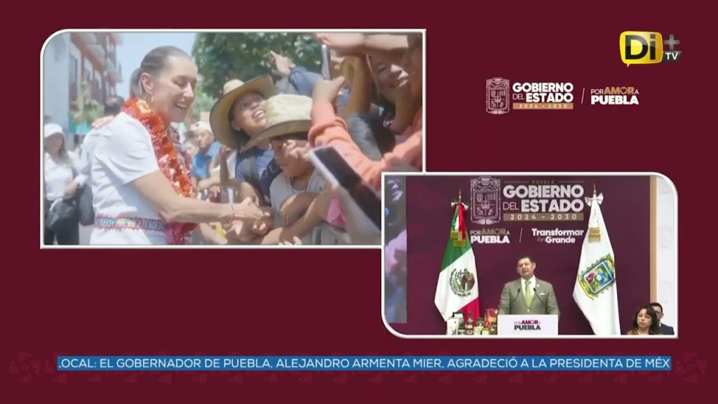 AGRADECE GOBERNADOR VISITA DE PRESIDENTA A PUEBLA
#Puebla || Durante su conferencia de este lunes, el gobernador Alejandro Armenta @armentapuebla_ agradeció el respaldo de la presidenta Claudia Sheinbaum @Claudiashein tras su visita para el informe regional, destacando que la coordinación con la federación impulsará proyectos de infraestructura, salud y seguridad.@ivanmercado te informa