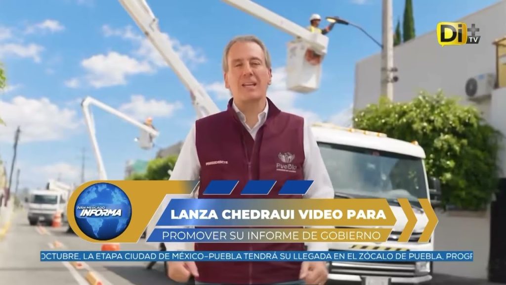LANZA CHEDRAUI VIDEO PARA PROMOVER SU INFORME DE GOBIERNO
 #Puebla || El alcalde Pepe Chedraui @pepechedrauimx  anunció su Segundo Informe para el 15 de octubre, destacando avances en vialidades, luminarias y seguridad con IA, en coincidencia con la convocatoria de Morena que le permitiría competir por la reelección.
@ivanmercado te informa
